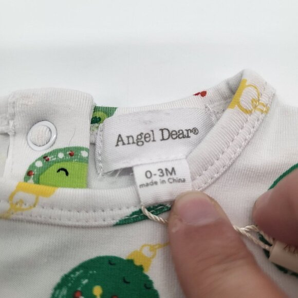 ANGEL DEAR Holiday Shiny Bright Ornaments Bamboo Knotted Sleep Gown 0-3M - Picture 4 of 6